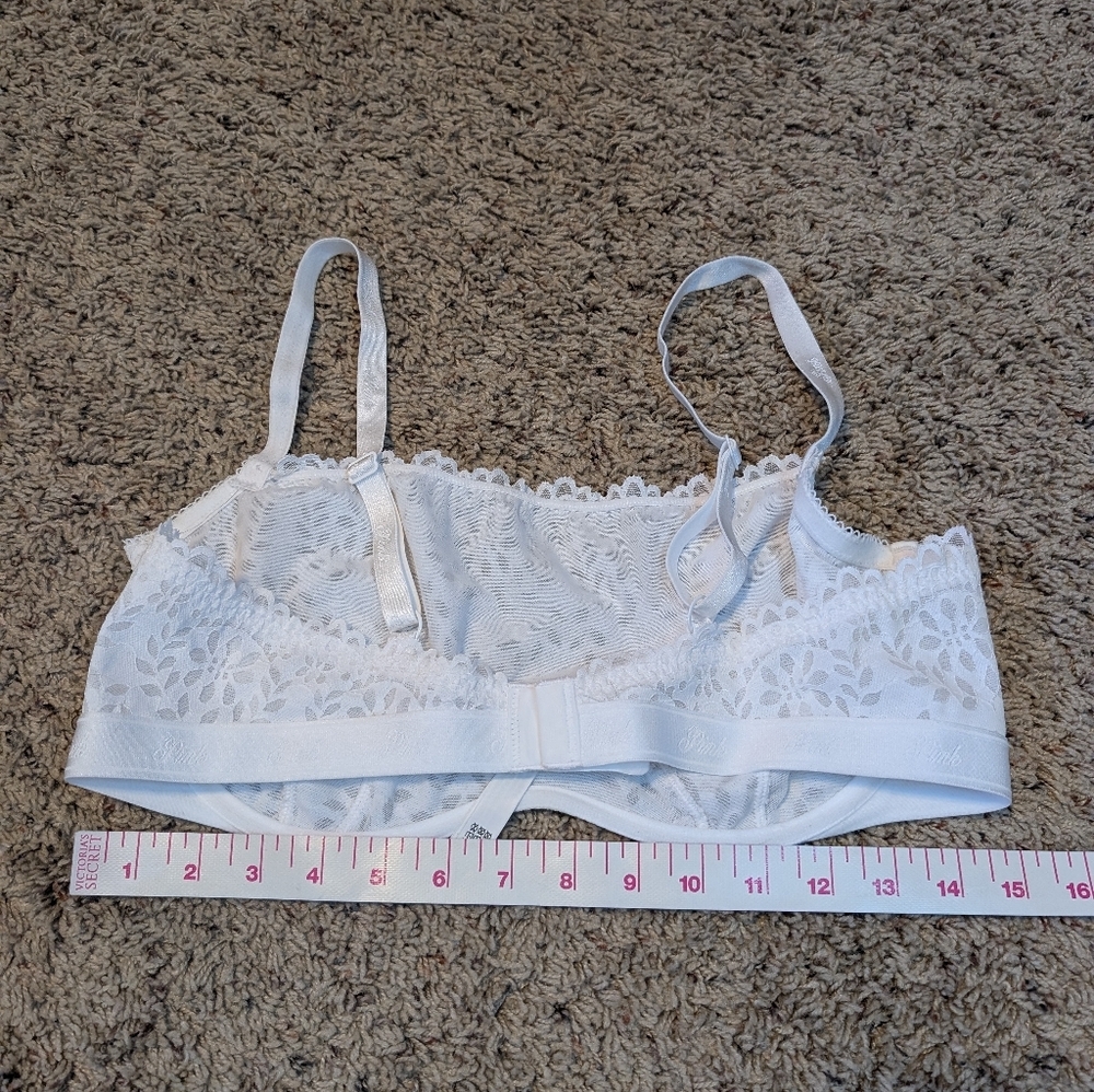 VS PINK Floral White Crochet & Lace Set XL NWT - Picture 6 of 11
